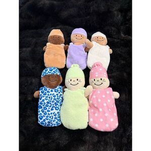 Creative Minds Basket of Babies Plush Dolls Set of 6 w/Basket